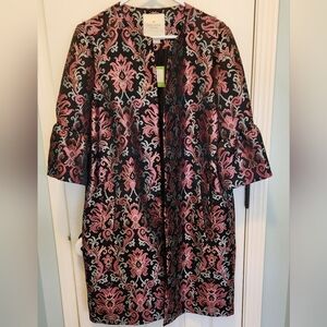 NWT Kate Spade Finer Things Tapestry Jacquard Coat, size 10 Designer Elegant